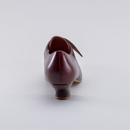 Kensington 18th Century Leather Shoes (Bordeaux)