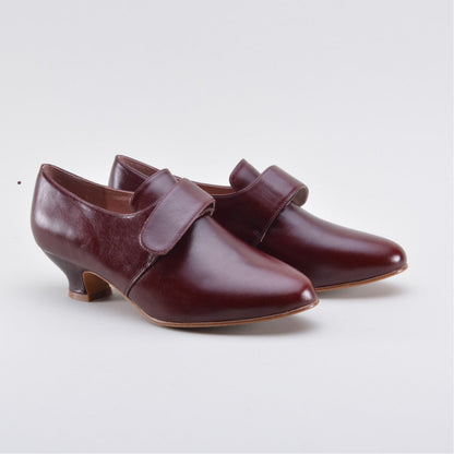 Kensington 18th Century Leather Shoes Wide (Bordeaux)