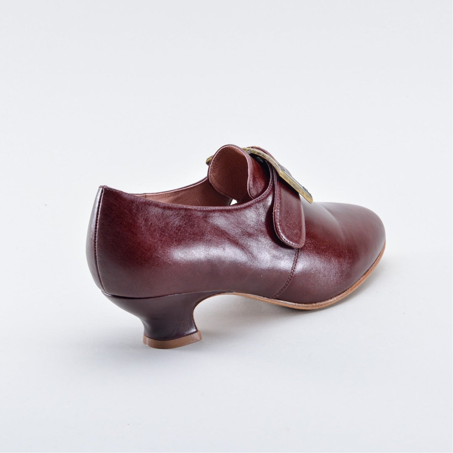 Kensington 18th Century Leather Shoes Wide (Bordeaux)