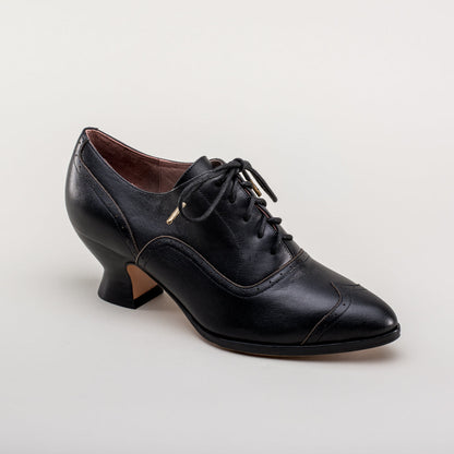 Londoner Edwardian Oxfords Wide (Black)