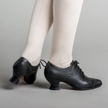 Londoner Edwardian Oxfords Wide (Black)