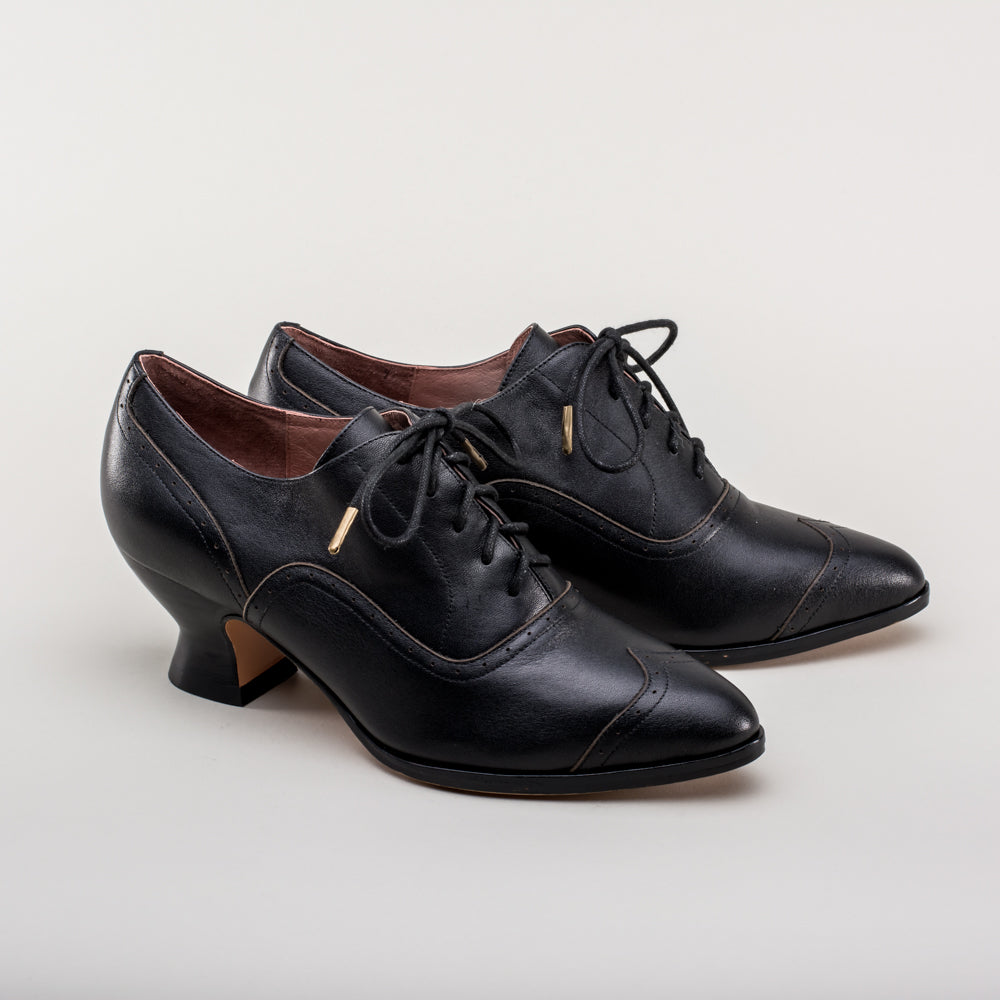 Londoner Edwardian Oxfords Wide (Black)