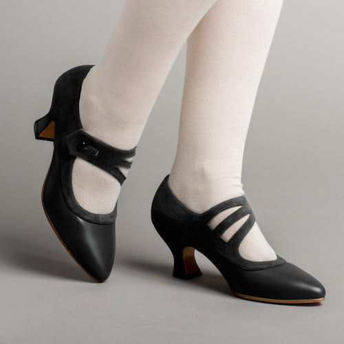Mae Edwardian Shoes (Black)