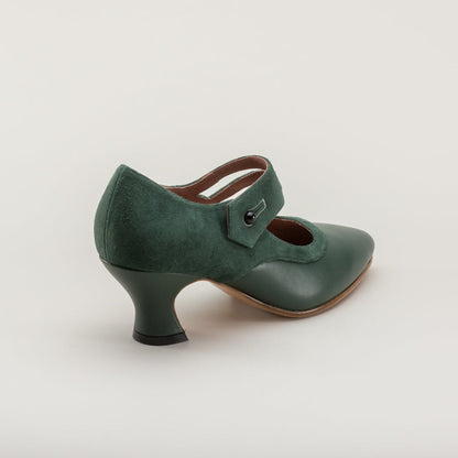 Mae Edwardian Shoes (Green)