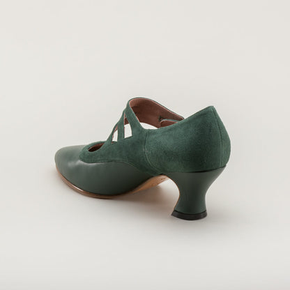 Mae Edwardian Shoes (Green)