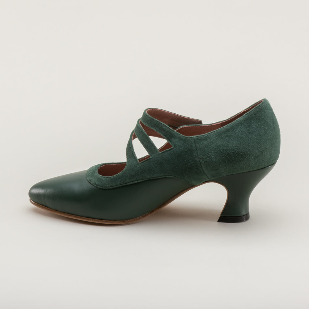 Mae Edwardian Shoes (Green)