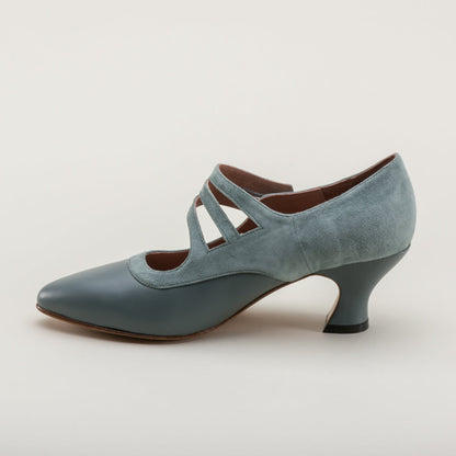 Mae Edwardian Shoes (French Blue)