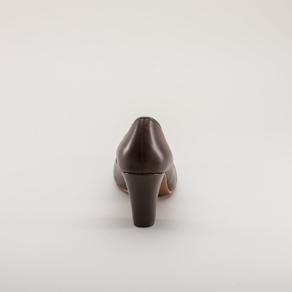 Marilyn Vintage Pumps Wide (Brown)