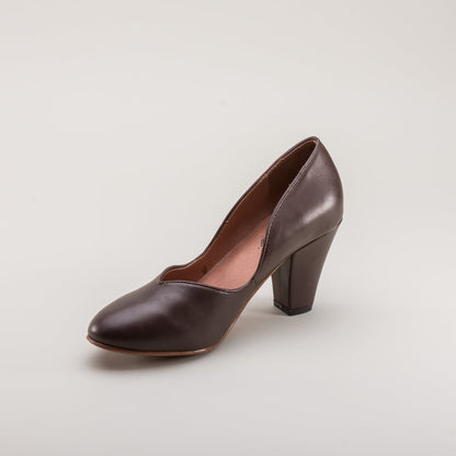 Marilyn Vintage Pumps Wide (Brown)