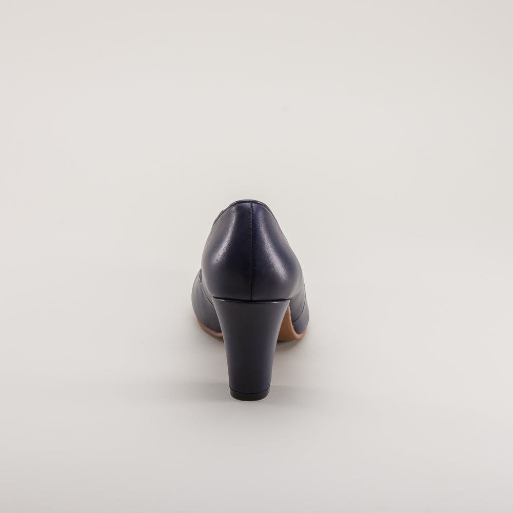 Marilyn Vintage Pumps (Navy Blue)