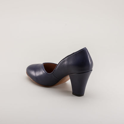 Marilyn Vintage Pumps (Navy Blue)