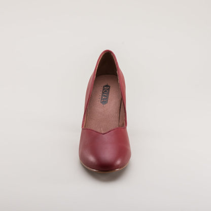 Marilyn Vintage Pumps Wide (Oxblood)