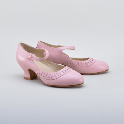 Marjorie 1920s Shoes (Blush Pink)