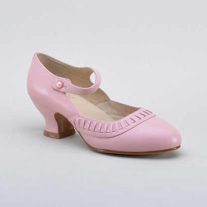Marjorie 1920s Shoes (Blush Pink)