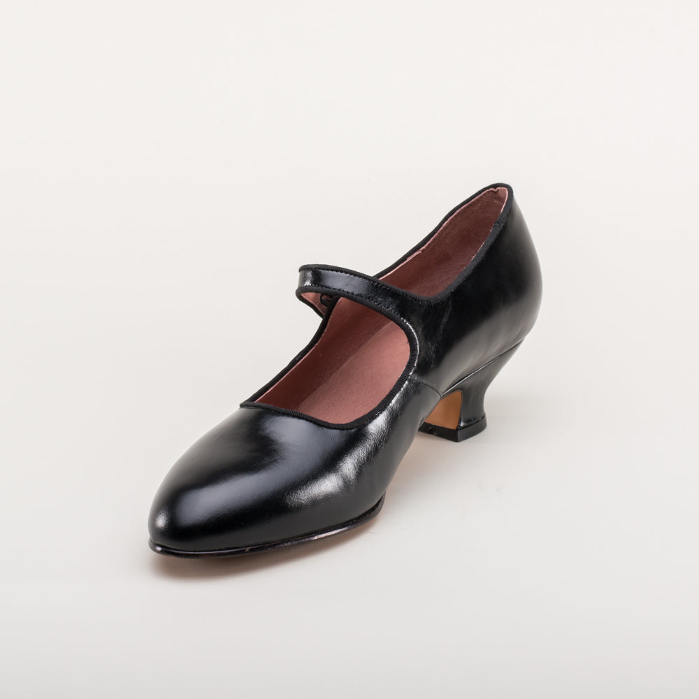 Millie 1920s Mary Jane Shoes (Black)