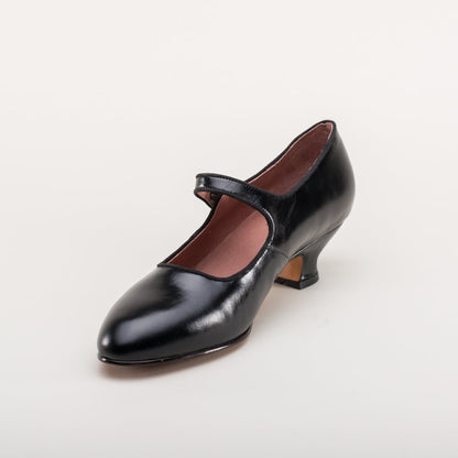 Millie 1920s Mary Jane Shoes (Black)