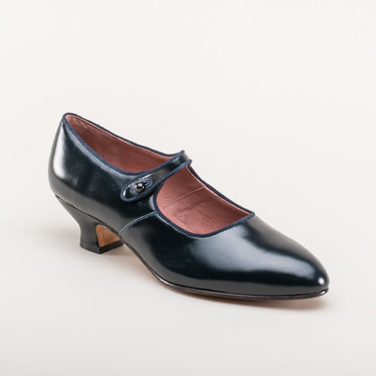 Millie 1920s Mary Jane Shoes (Navy)
