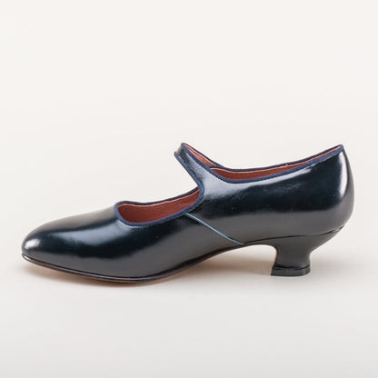 Millie 1920s Mary Jane Shoes (Navy)
