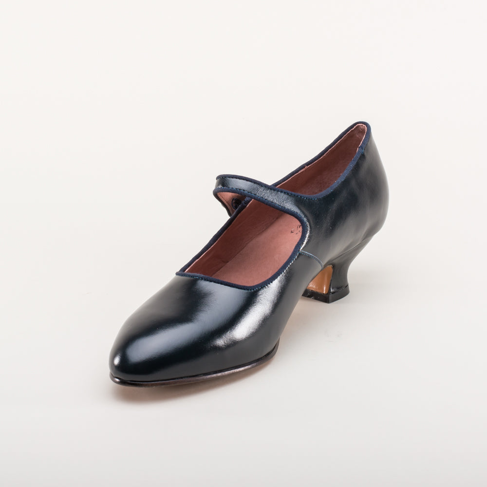 Millie 1920s Mary Jane Shoes (Navy)