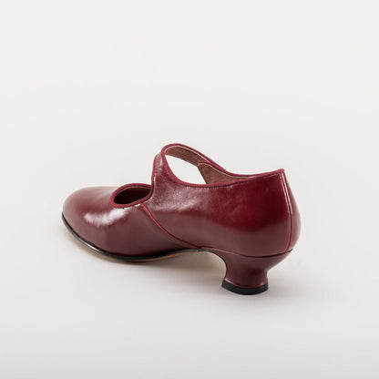 Millie 1920s Mary Jane Shoes (Oxblood)
