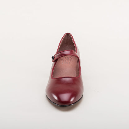 Millie 1920s Mary Jane Shoes (Oxblood)
