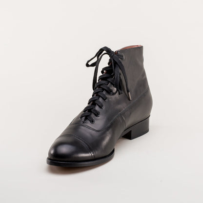 Noble Men's Vintage Lace-Up Boots (Black)