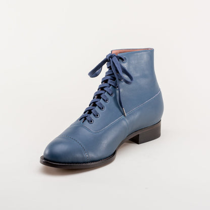 Noble Men's Vintage Lace-Up Boots (Blue)