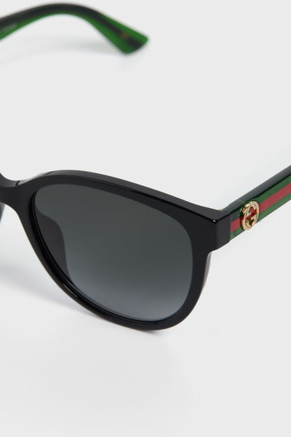 Black Round Frame Sunglasses