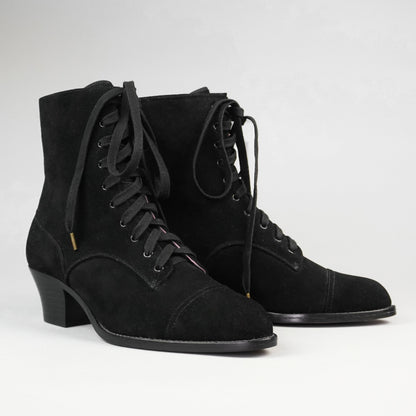 Paris Boots (Black Suede)