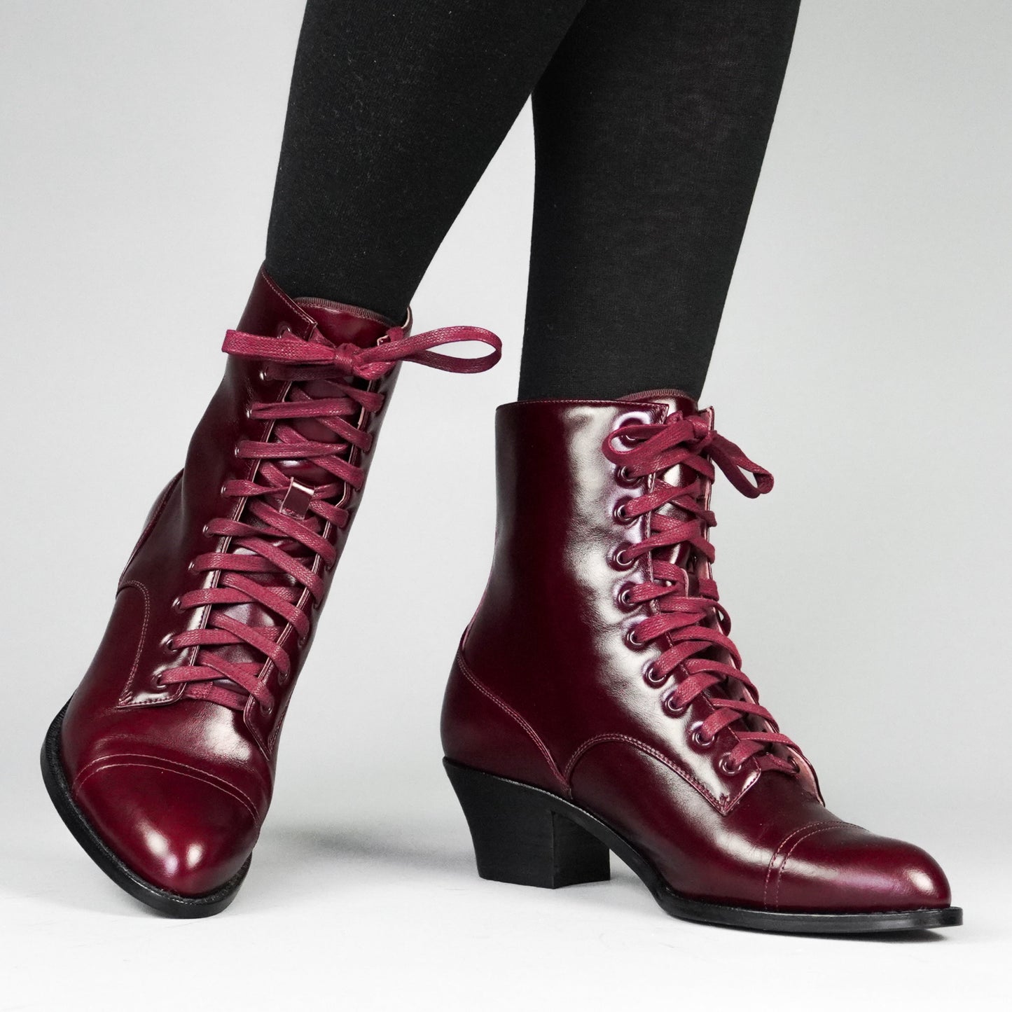 Paris Boots Wide (Burgundy)
