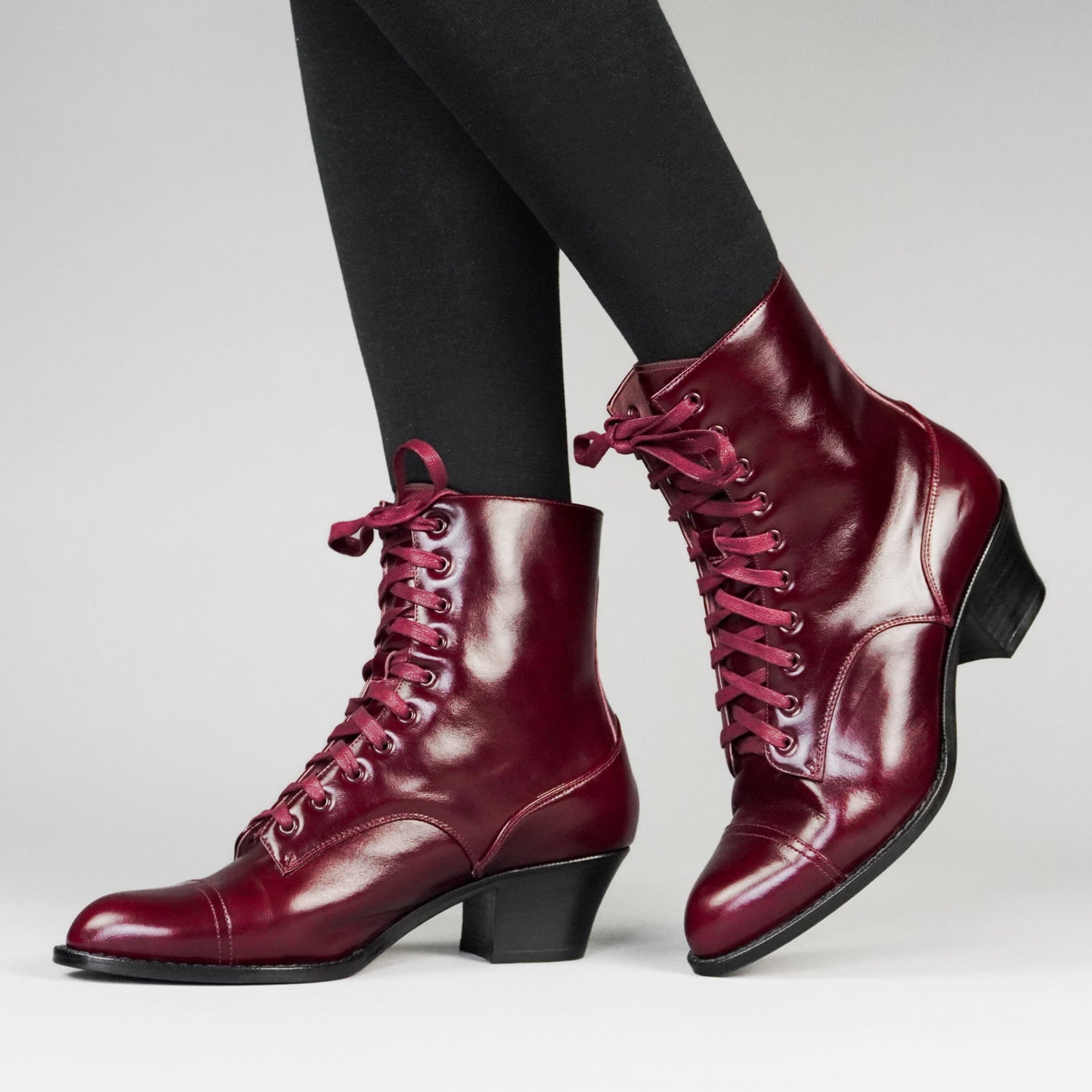 Paris Boots Wide (Burgundy)
