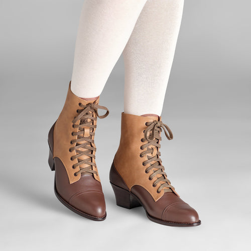 Paris Boots Wide (Tan/Brown)