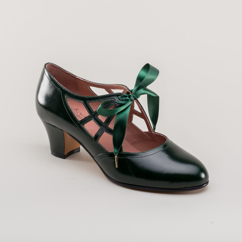 Parker Vintage Spiderweb Pumps (Green)