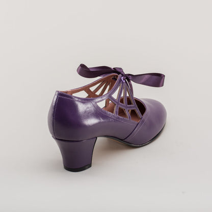 Parker Vintage Spiderweb Pumps (Purple)
