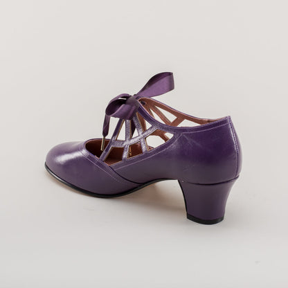 Parker Vintage Spiderweb Pumps (Purple)