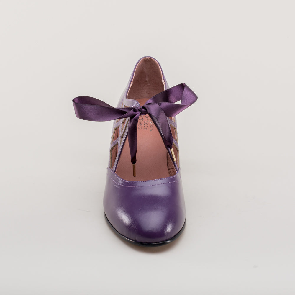 Parker Vintage Spiderweb Pumps (Purple)