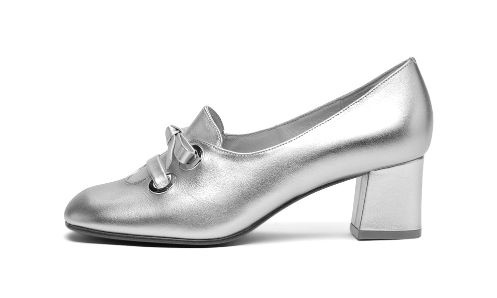 Pattie 1960s Shoes (Gold/Silver)