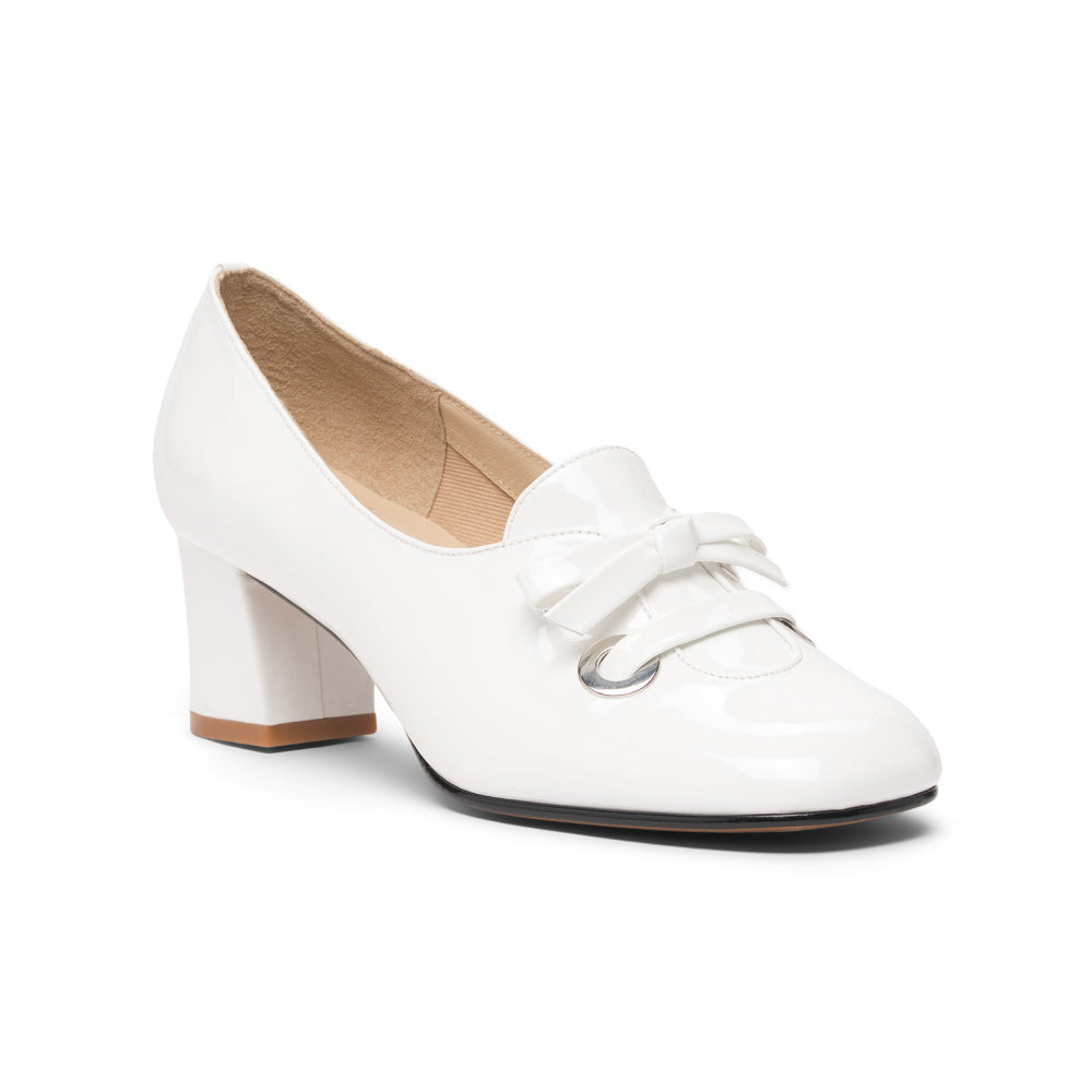 Pattie 1960s Shoes Wide (White)