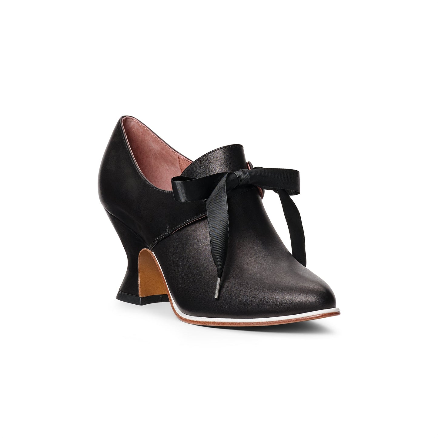 Pompadour 18th Century Leather Shoes Wide (Black)