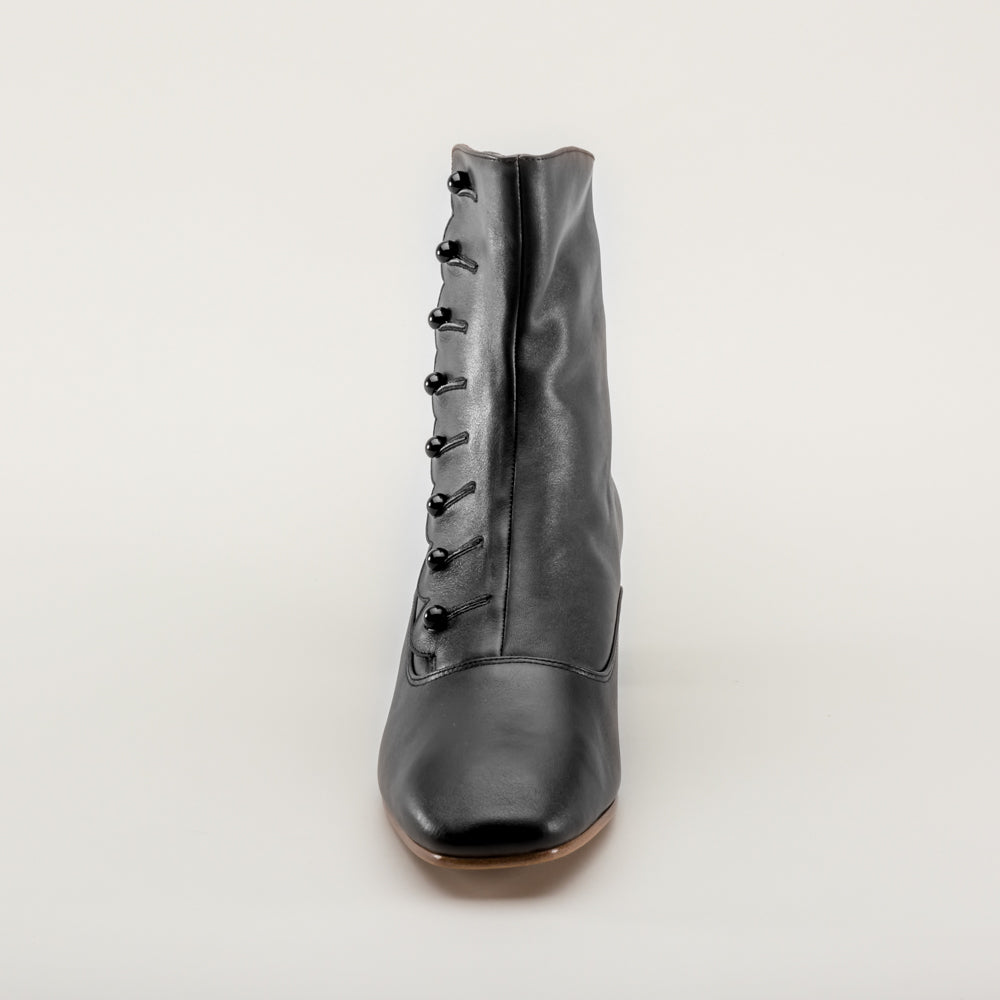 Renoir Victorian Button Boots (Black)