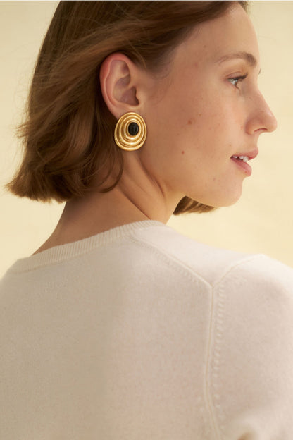 Black Onyx Presence Earrings