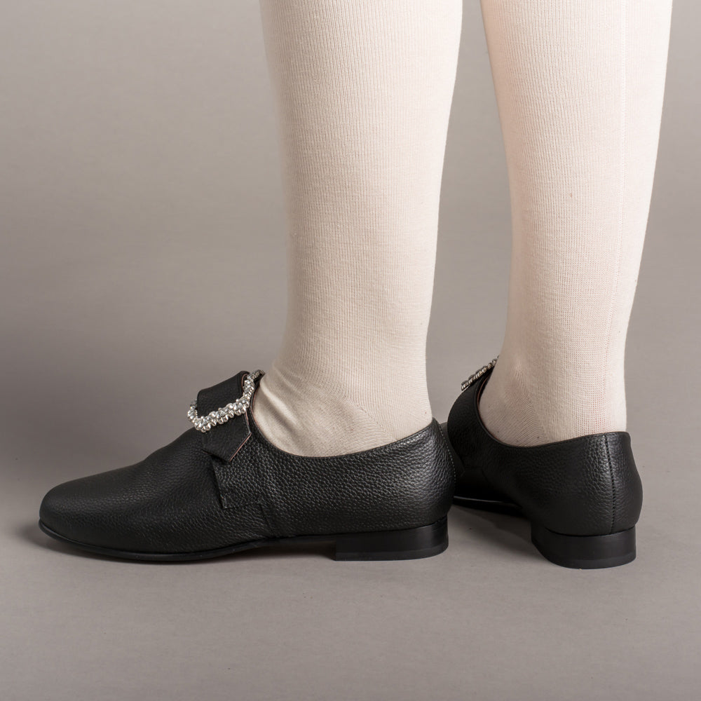 Schuyler 18th Century Shoes (Black)