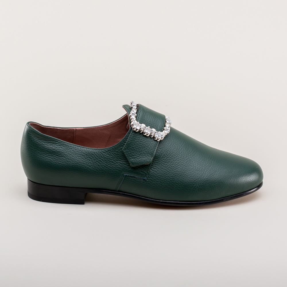 Schuyler 18th Century Shoes (Green)