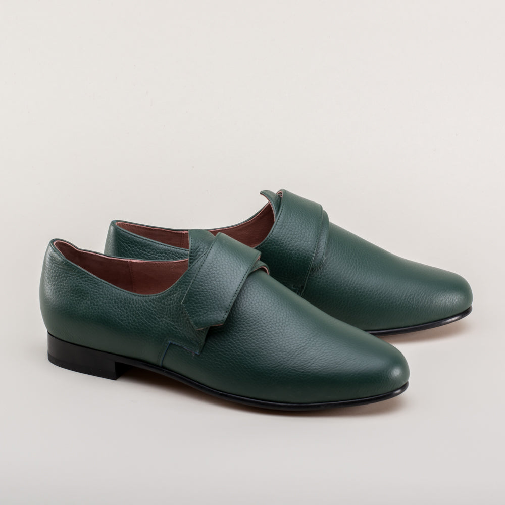 Schuyler 18th Century Shoes (Green)
