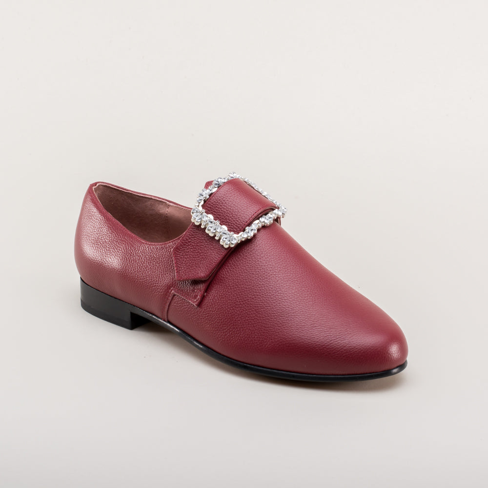 Schuyler 18th Century Shoes (Oxblood)