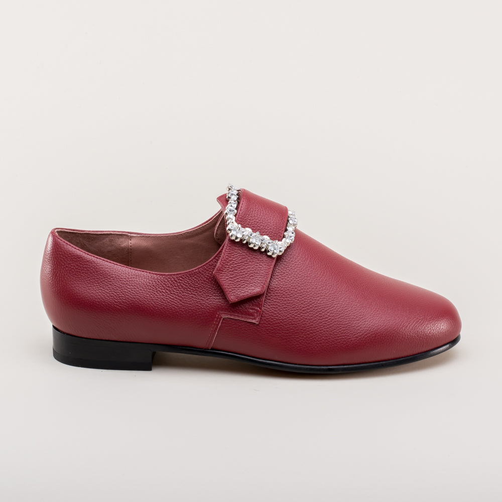 Schuyler 18th Century Shoes (Oxblood)