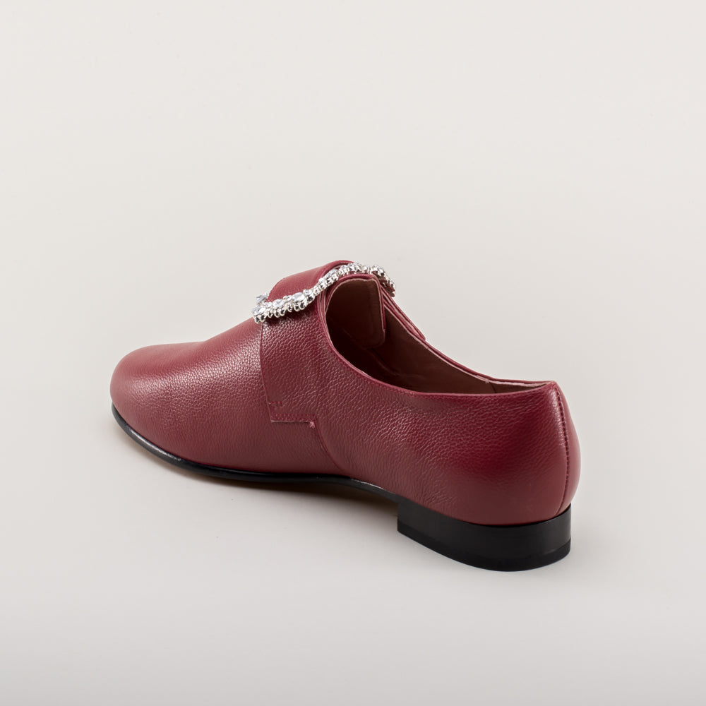 Schuyler 18th Century Shoes (Oxblood)