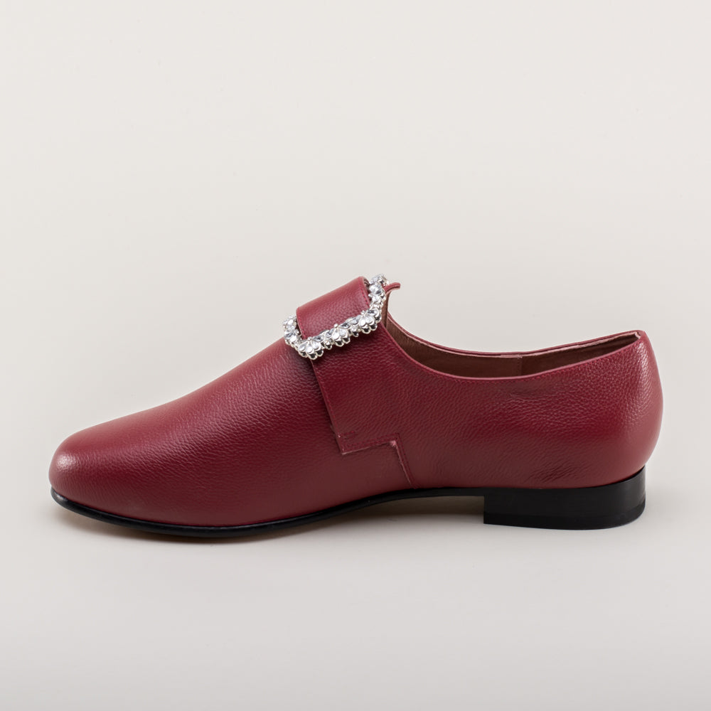 Schuyler 18th Century Shoes (Oxblood)