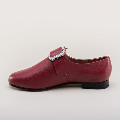 Schuyler 18th Century Shoes (Oxblood)