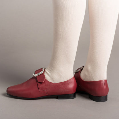 Schuyler 18th Century Shoes (Oxblood)